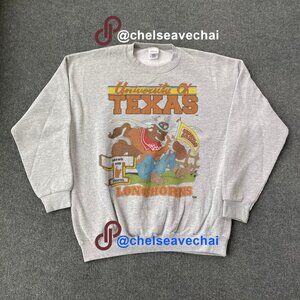 Vintage 1989 University of Texas Longhorns Sweatshirt 90s Texas Longhorns Shirt